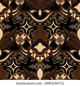 Clasic Indonesian Premium Batik Sogan Pattern