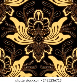 Clasic Indonesian Premium Batik Sogan Pattern