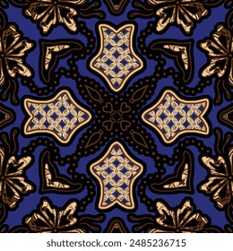 Clasic Indonesian Premium Batik Sogan Pattern