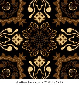 Clasic Indonesian Premium Batik Sogan Pattern