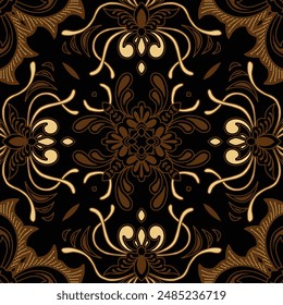 Clasic Indonesian Premium Batik Sogan Pattern