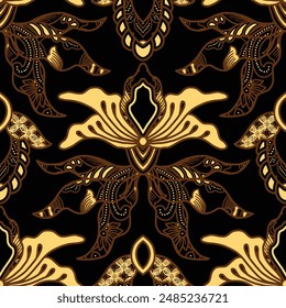 Clasic Indonesian Premium Batik Sogan Pattern