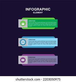 Clasic Infograpich security system, global and mail icon for your presentations