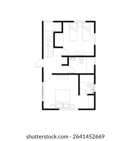 Clasic and modren house design floor plan