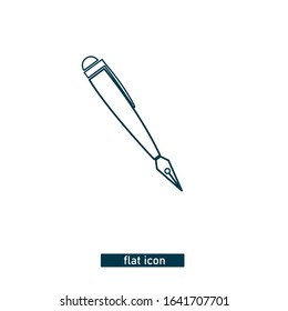 clasic pen icon design vector iluustration