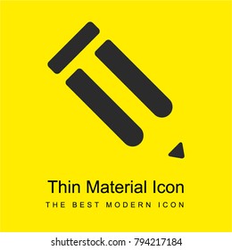 Clasic pencil bright yellow material minimal icon or logo design