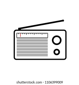 Clasic radio logo vector design