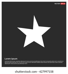 Clasic star Icon Vector.