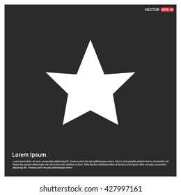 Clasic star Icon Vector.