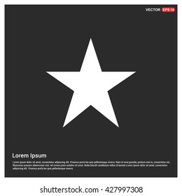 Clasic star Icon Vector.