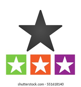 Clasic star Icon Vector.