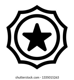 Clasic star Icon Vector. Flat black pictogram. Illustration symbol. - Vector