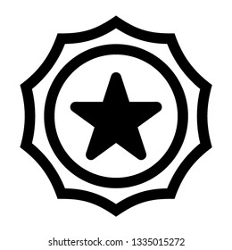 Clasic star Icon Vector. Flat black pictogram. Illustration symbol. - Vector