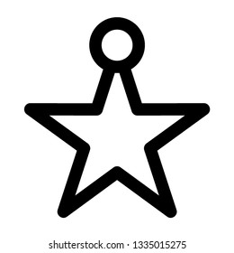 Clasic star Icon Vector. Flat black pictogram. Illustration symbol. - Vector