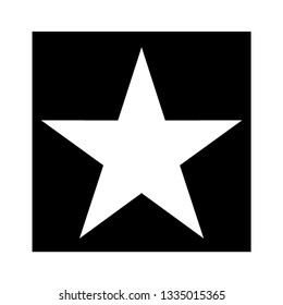 Clasic star Icon Vector. Flat black pictogram. Illustration symbol. - Vector