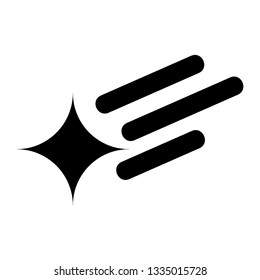 Clasic star Icon Vector. Flat black pictogram. Illustration symbol. - Vector