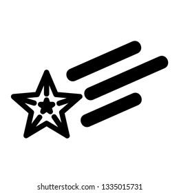 Clasic star Icon Vector. Flat black pictogram. Illustration symbol. - Vector