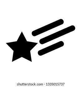 Clasic star Icon Vector. Flat black pictogram. Illustration symbol. - Vector