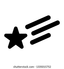 Clasic star Icon Vector. Flat black pictogram. Illustration symbol. - Vector