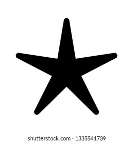 Clasic star Icon Vector. Flat black pictogram. Illustration symbol. - Vector