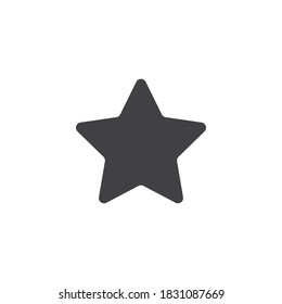 Clasic star Icon Vector. Flat black pictogram. Illustration symbol.