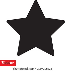 Clasic star Icon Vector. Flat black pictogram. Illustration symbol..eps
