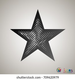 Clasic star Icon Vector. Isolated, object on white background