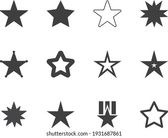 Clasic star Icon Vector, logo flat eps, illustration