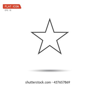 Clasic star Icon Vector, logo flat eps, illustration 