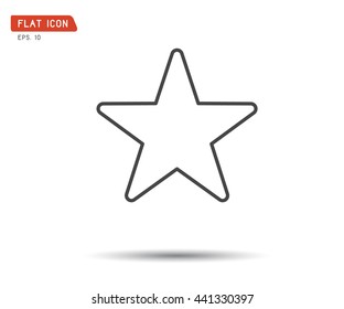 Clasic star Icon Vector, logo flat eps, illustration