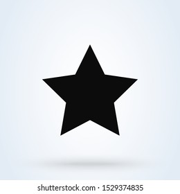 Clasic star Simple vector modern icon design illustration.