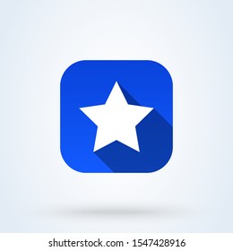 Clasic star Simple vector modern icon design illustration.