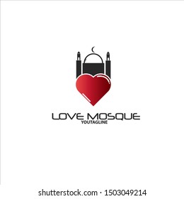 Clasic vector logo islamic  mosque icon template. decoration, clasic mosque vector illustrasion