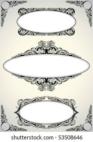 Clasical floral frame