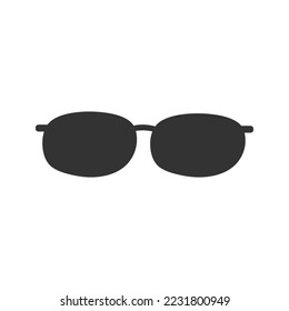 Clasical style eyeglasses icon. Optical accessory vector ilustration.