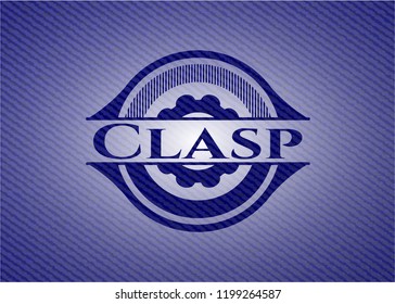 Clasp with denim texture