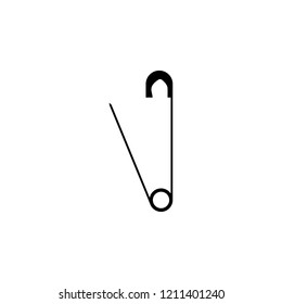 Clasp pin icon. Element of tailor, clothier. Premium quality graphic design icon. Signs and symbols collection icon for websites, web design, mobile app on white background