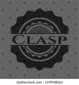Clasp realistic black emblem