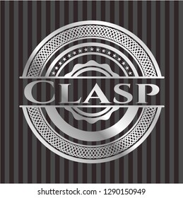 Clasp silvery badge