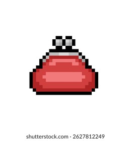 Clasp wallet (red) pixel art