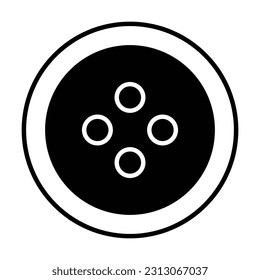 clasper icon, button vector, shape illustration