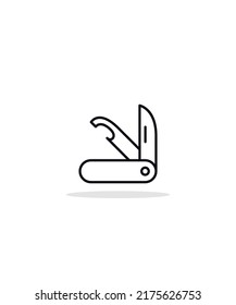 clasp-knife  icon vector illustration, eps 10
