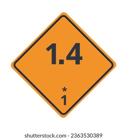 Class 1 Explosives Symbol, Division 1.4
