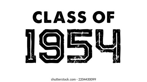 Class Of 1954 t shirt Design Vector, Vintage Class