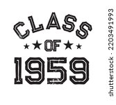 Class Of 1959 t shirt Design Vector, Vintage Class
