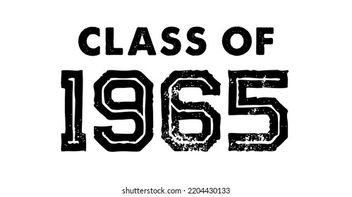 Class Of 1965 t shirt Design Vector, Vintage Class svg