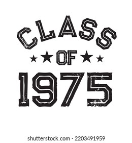 Clase De Vector De Diseño De Camisas De 1975, Clase Vintage