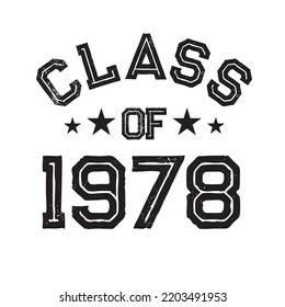 Clase De Vector De Diseño De Camisas De 1978, Clase Vintage