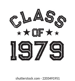 Class Of 1979 t shirt Design Vector, Vintage Class