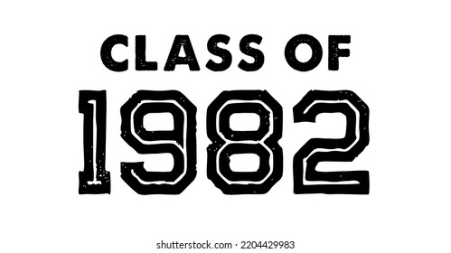 Class Of 1982 t shirt Design Vector, Vintage Class